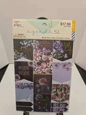 The Paper Studio Agenda 52 Moody Foiled  1212 Pieces 30 Pages 