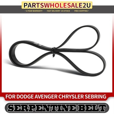 58.65'' Alternator & Power Steering Serpentine Belt for Dodge Avenger Chrysler