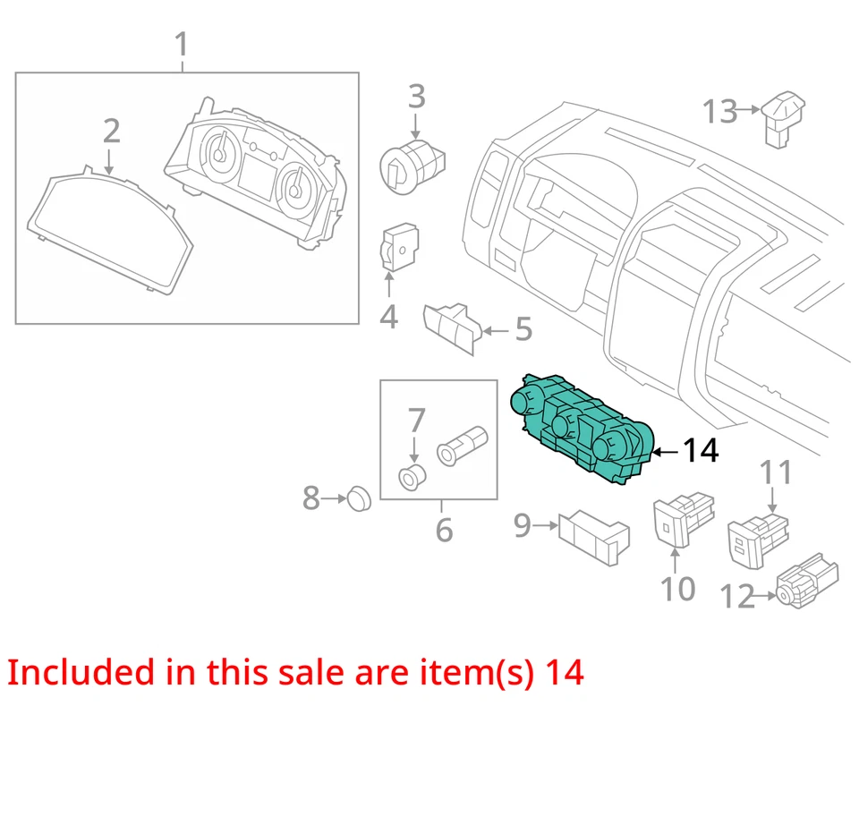 2008-2008 Mercury Mariner Ac Heater Climate Control AZBG5 - Image 3 of 4