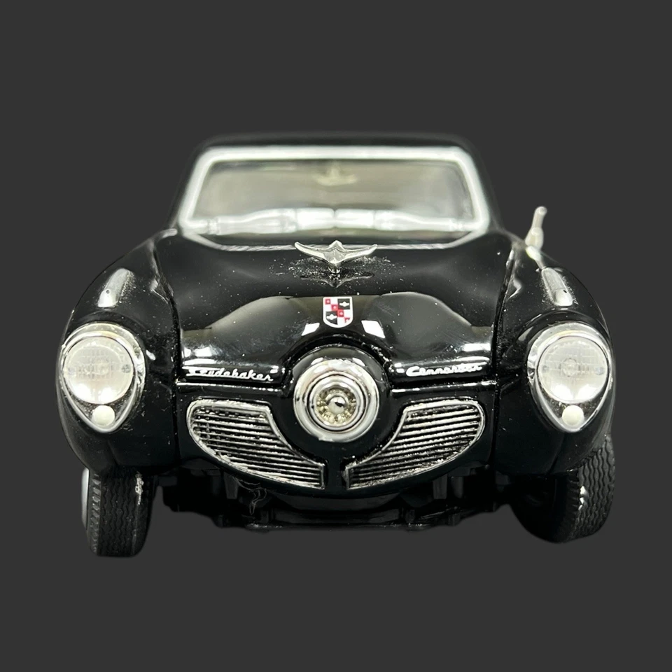 复古 1951 年 Johnny Lighting Studebaker Commander 汽车-黑色 #296 中国 — 第 3/4 张图片