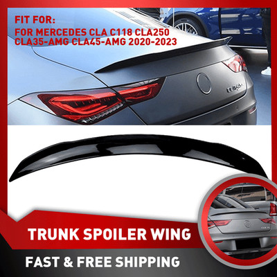 For 2020-2024 Mercedes Benz C118 CLA180 W118 CLA250 CLA35 Trunk Spoiler Wing Lip