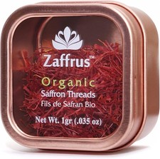  Free Duty Tax Zaffrus - Certified Organic Saffron Threads for Cooking Saff