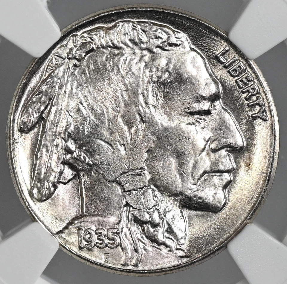 1935-S  5C BUFFALO NICKEL  "SAN FRANCISCO MINT"   NGC MS66 #8336428-004 - Image 2 of 4