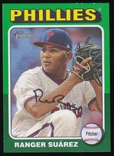 2024 Topps Heritage Green Boarder Ranger Suárez #685 Phillies EX-M