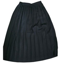 Requirements Womens Black Pleated Skirt Size 12 Vintage 80s