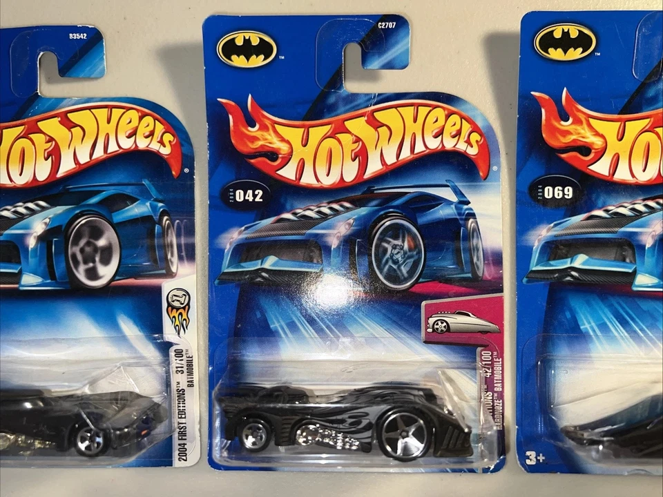 3 Lot of Hot Wheels 2004 First Editions - Batmobile, Hardnoze Batmobile, Crooze - Image 3 of 4