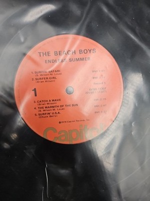 The Beach Boys Endless Summer Greatest Hits Vinyl Record NO SLEEVE