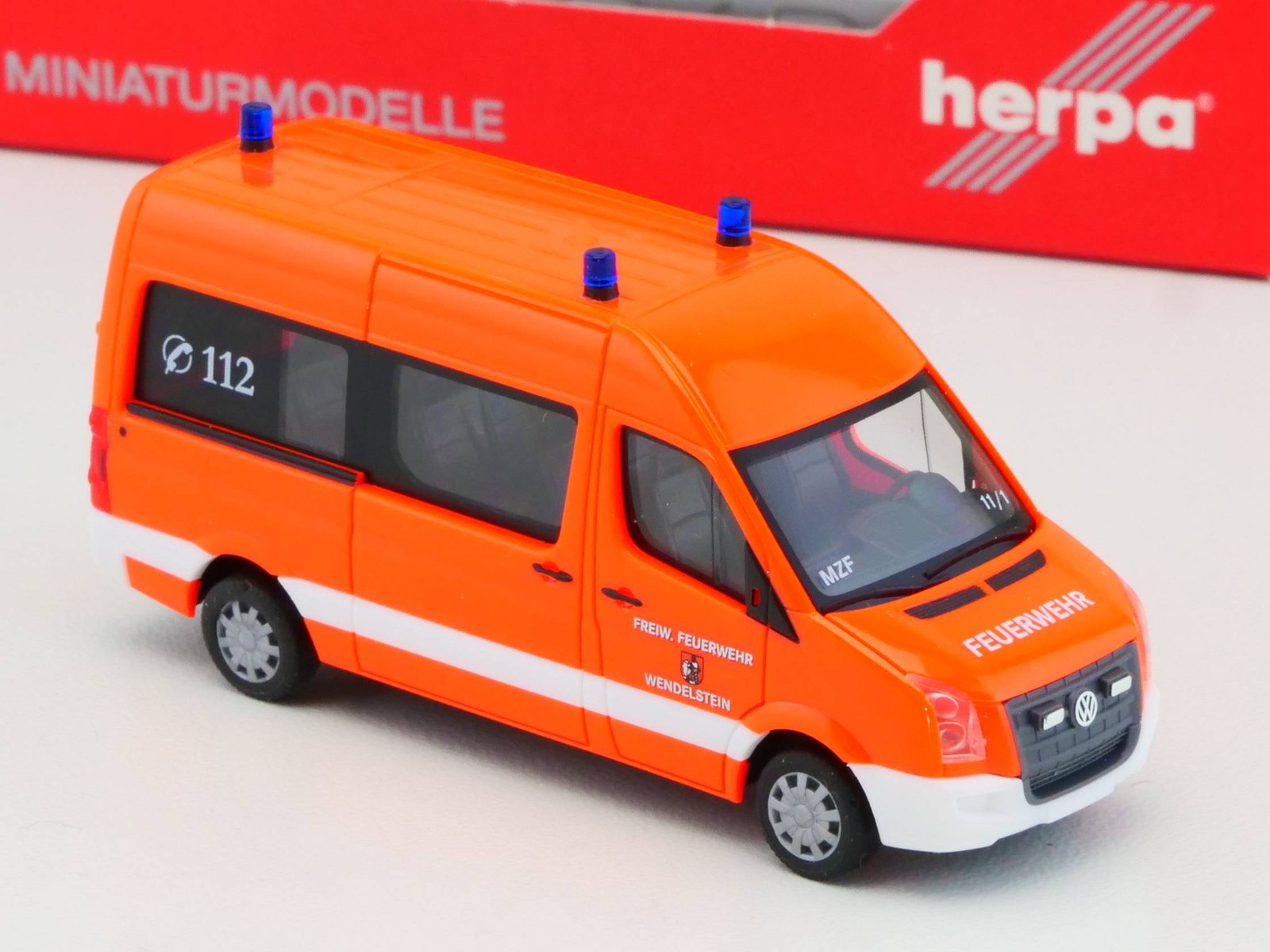 Herpa 049726 VW Crafter Fire Department Wendelstein 1:87 Mint! OVP 1705-01-70