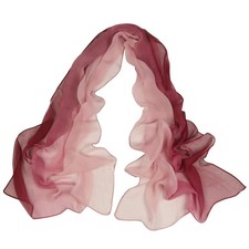 Long Chiffon Sheer Scarf Gradient Shaded Lightweight Wrap Shawl Fashion Women