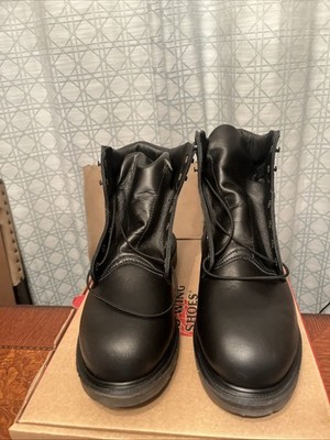 Red Wing Shoes Black Leather Slip Resistant Boots 607 Mens  display picture 3