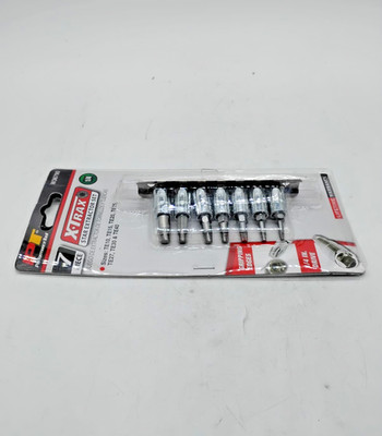 Performance Tool W36790 7pc 1/4'' Drive X-Trax Stripped Star Bit Extractor Set