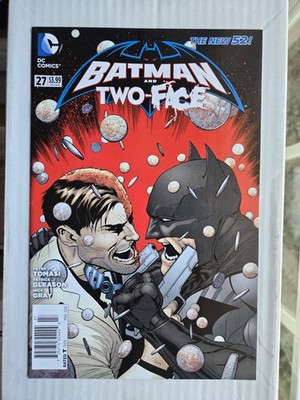Batman And Robin #27 Newsstand 1:100 Rare Copies Two-Face DC Comics 2014