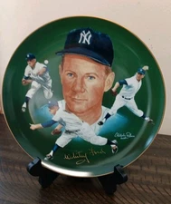 WHITEY FORD Hand Signed Limited Edition 10" Plate by Hackett American