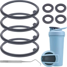 9PCS Shaker Bottle Gasket  for Blenderbottle Strada Shaker Cup Stainless Steel W
