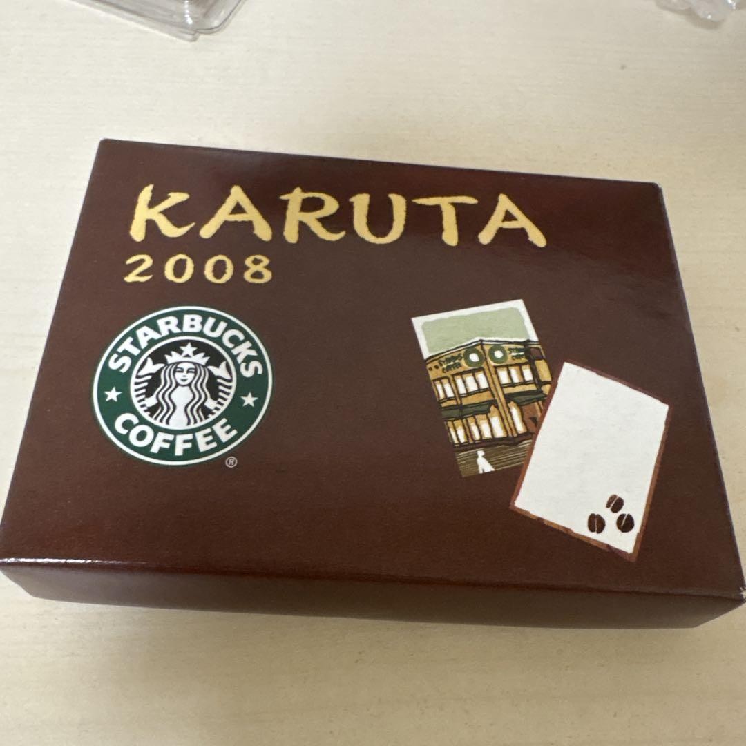 Starbucks 2008 Karuta Japanese Card Game Collectible Brown Box Used