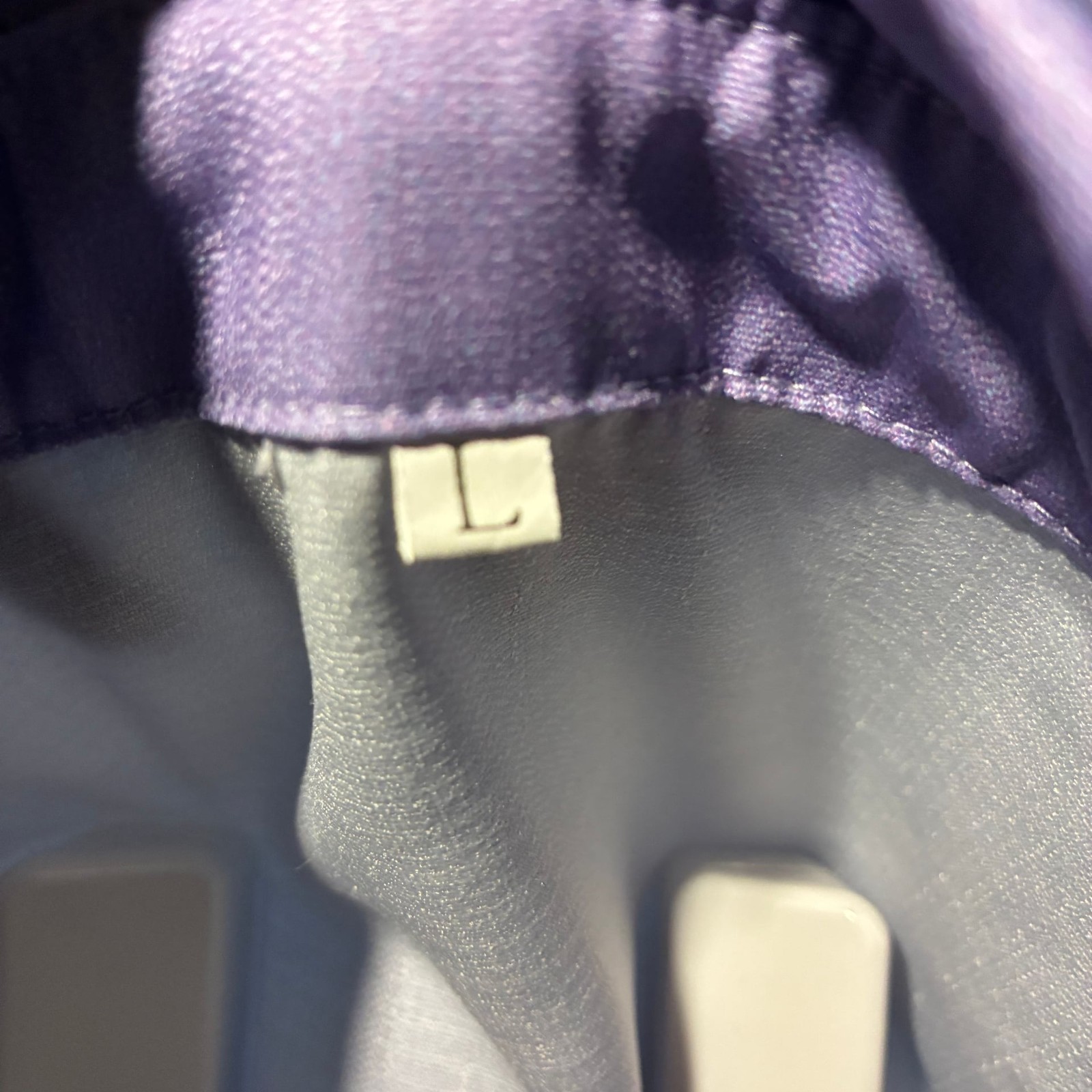 Women's Lavender polyester Button-Down Blouse wit… - image 4