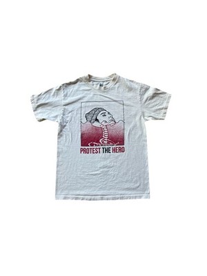 Protest The Hero American Apparel Beige Short Sleeve T Shirt Size Medium