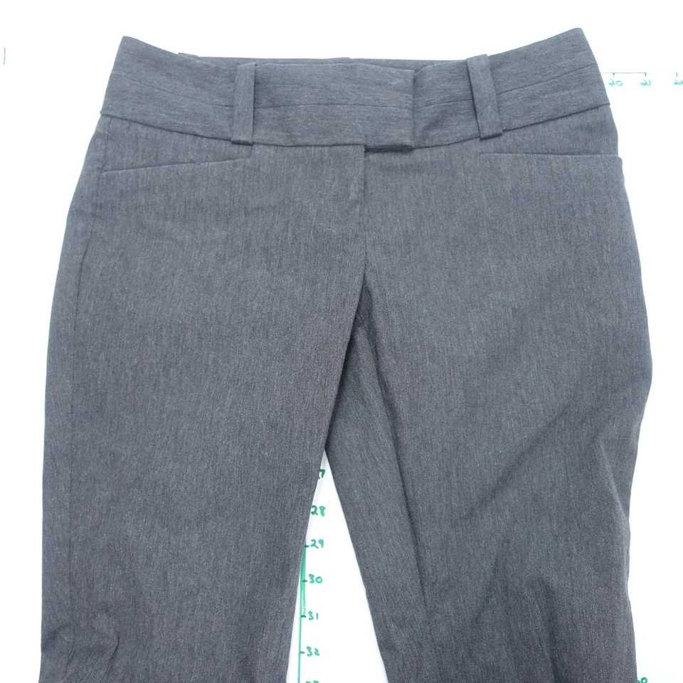 Pantalones de vestir The Limited para mujer 4 gris oscuro elástico exacto pierna acampanada ropa de oficina Foto 3 de 4