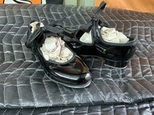 Bloch Girls Annie Tyette Dance Shoe Black PAT Size 13 W