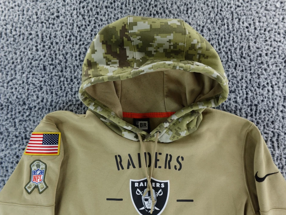 Nike NFL Las Vegas Raiders Salute to Service Hoodie Mens Sz XL Active Sweatshirt - Image 2 of 4