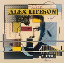 ALEX LIFESON Signed Autograph LP Insert "Victor" JSA COA Double Red Vinyl RUSH