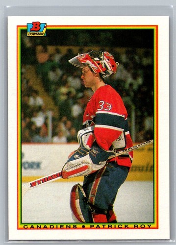 Patrick Roy #50 1990 Bowman card