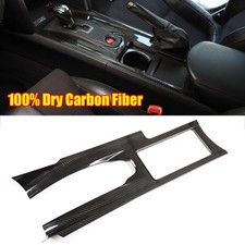 for Nissan GT-R R35 Real Dry Carbon Fiber Center Console Gear Shift Panel Cover