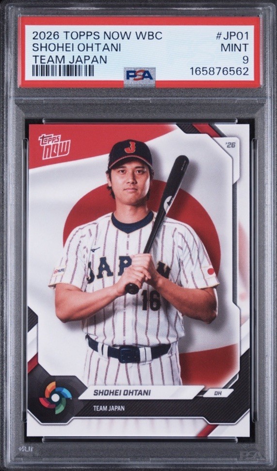 2026 Topps Now WBC Shohei Ohtani #JP01 Team Japan PSA 9 MINT