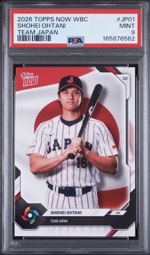 2026 Topps Now WBC Shohei Ohtani #JP01 Team Japan PSA 9 MINT