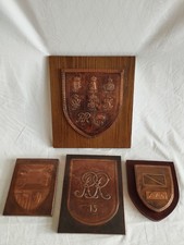 4 Metallplaketten Reiter Kavallerie Regiment 15 Husaren Nr. 8 Paderborn Neuhaus