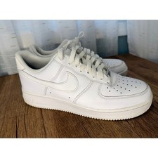 Nike Air Force 1 Low White Leather Sneakers AF1 Classic Casual Shoes 8.5 Mens