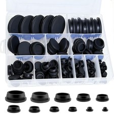 130Pcs Rubber Hole Plugs 11 Sizes Silicone Round Caps Sealing Industrial Automot