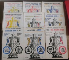 9 YORKSHIRE CUP FINAL RUGBY LEAGUE  MATCH PROGRAMMES