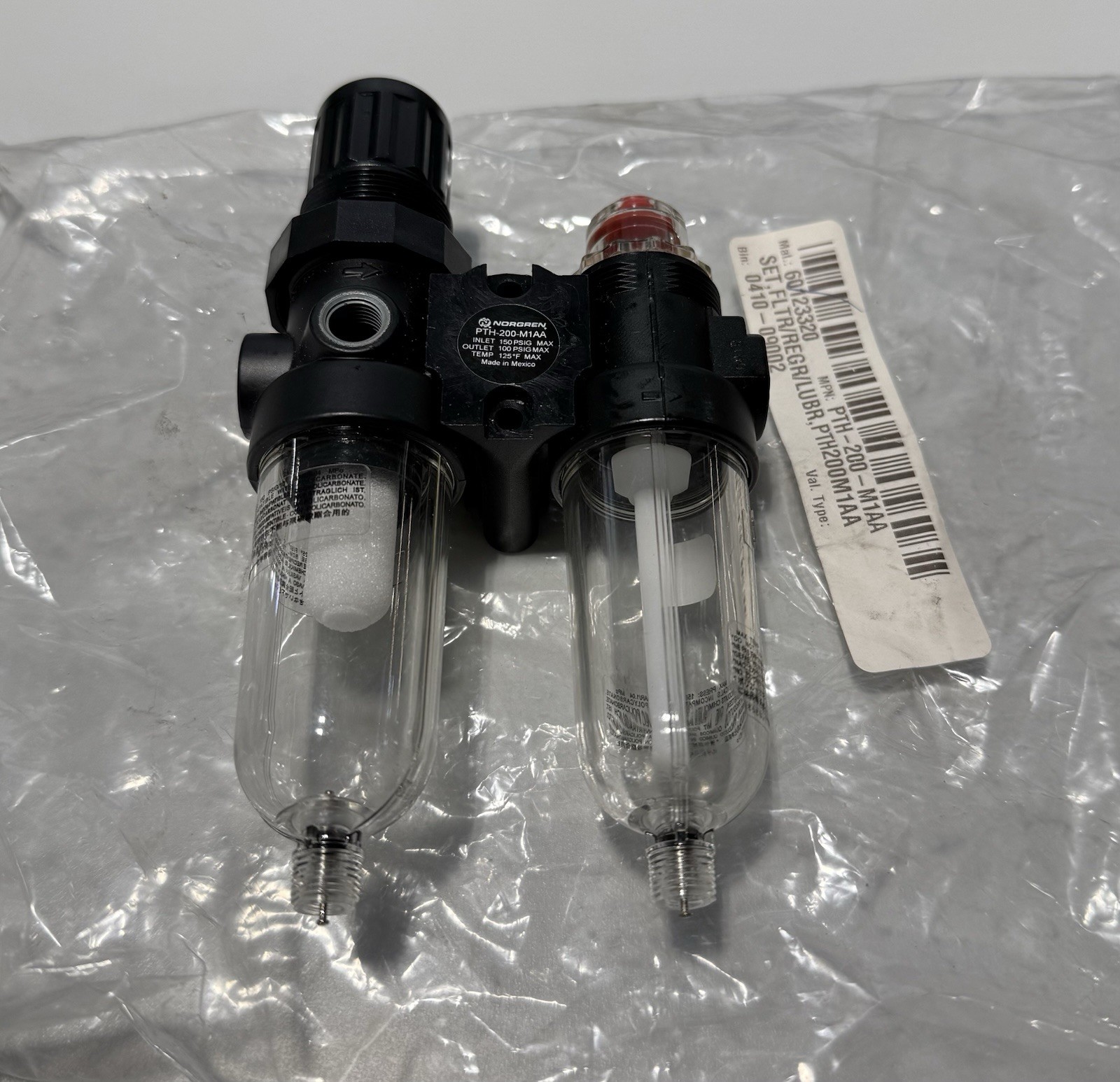 Norgren PTH-200-M1AA Filter Regulator Lubricator Combination Unit *NEW OPEN BOX*