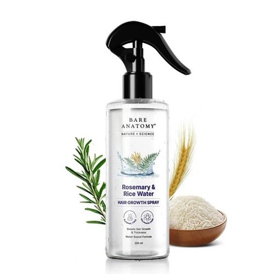 Nature x Science Rosemary Water Spray for Hair Growth & Hair Thickness with R...
