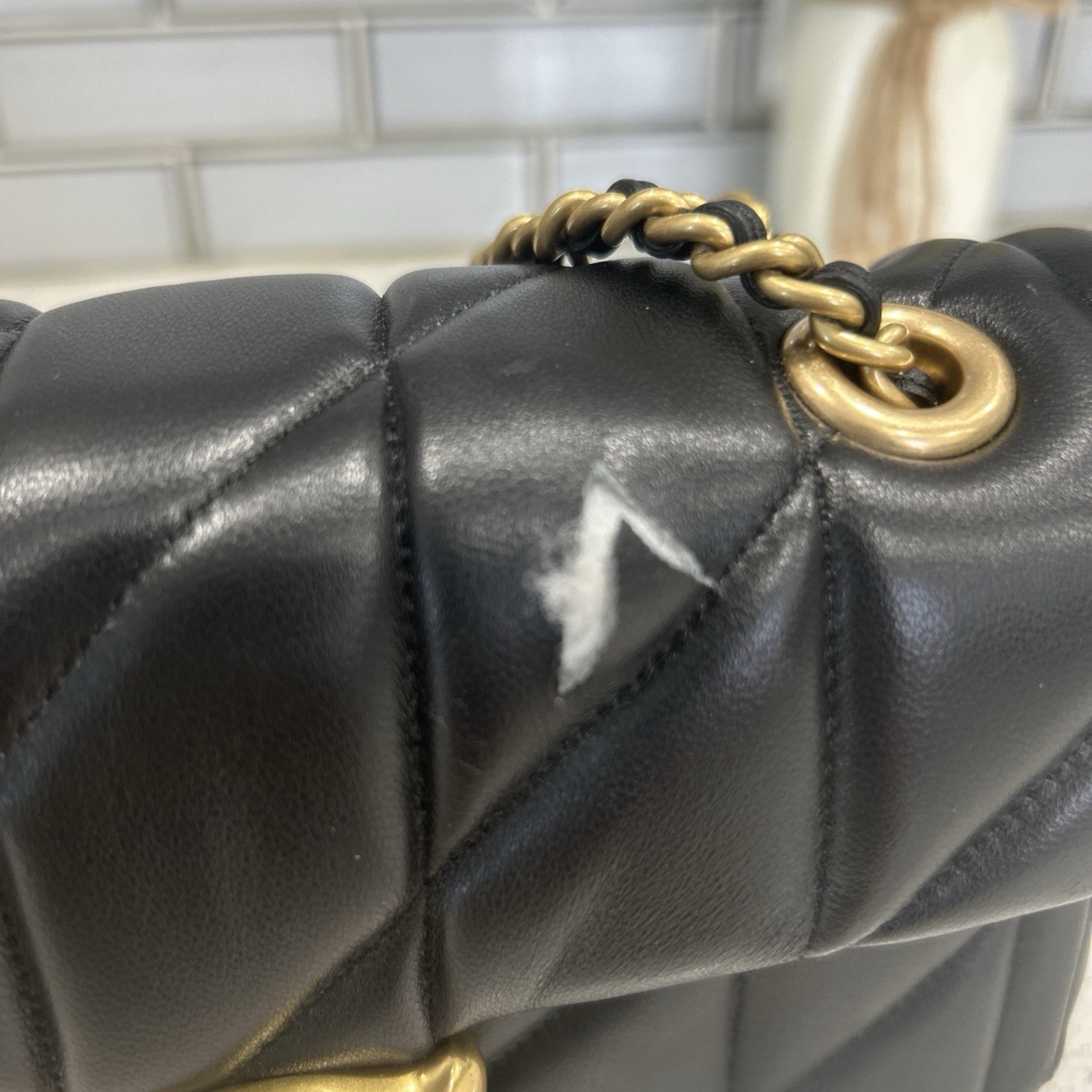 Coach Women's Tabby Shoulder Bag 20 With Pillow Quilting /Black (with Defects) image 7