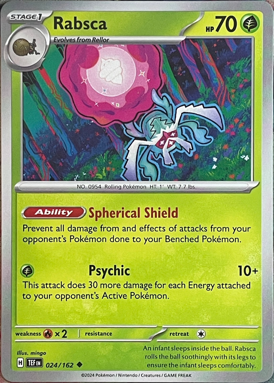 Rabsca - 024/162 - Temporal Forces Pokemon 2024