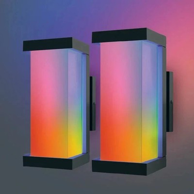 Atomi Smart Quadrata WiFi LED 2er Pack Wandleuchten Wandlampen Smart Home kompatibel