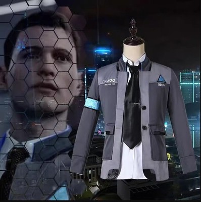 Detroit: Become Human RK800 Connor Outfit Cosplay Jacket Coat Shirt Costume Suit
