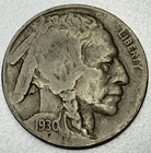 1930-S Buffalo Nickel 5C 5 Cents San Francisco Mint F/VF Fine - Very Fine ST291