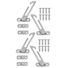 4 Pcs Window Safety Latch Adjustable Lock Opening Restrictor Child Baby for