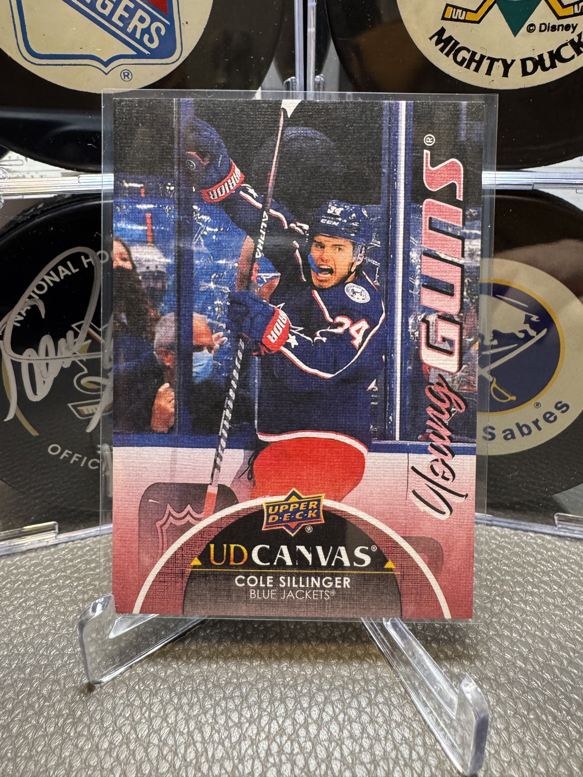 2021-22 Upper Deck Series 2 - Ud Canvas Young Guns Cole Sillinger #C224 (RC)