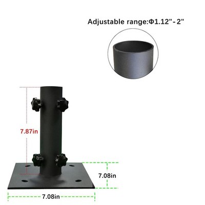 2.5 patio umbrella stand Base traffic environments 2-in-1 Outdoor Umbrella Base Planter