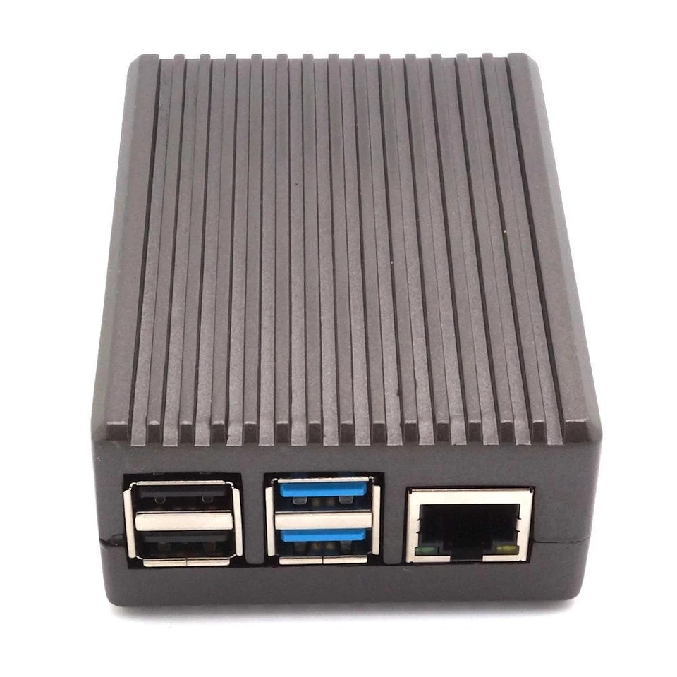 Full Armor Gehäuse für Raspberry Pi 4, titanium grau - Bild 3 von 4