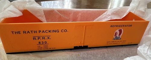 Red Caboose HO Kit #RC-1004d Mather Meat Reefer Rath Packing Co #830 NIB NY - Picture 3 of 4