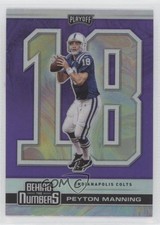 2020 Panini Playoff Behind The Numbers Purple Prizm Peyton Manning HOF k6j