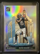 2024 Panini Donruss Football Rome Odunze Downtown Rookie Card RC SSP #15 Bears