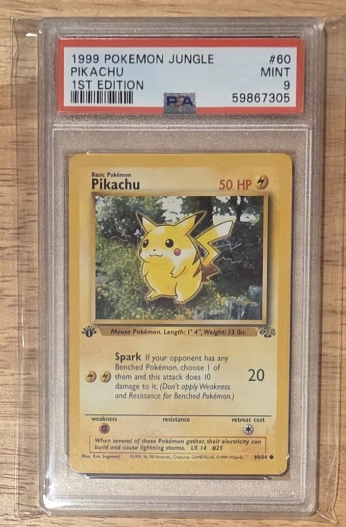 Pikachu Pokémon TCG 1st Edition Individual Trading Card Games for