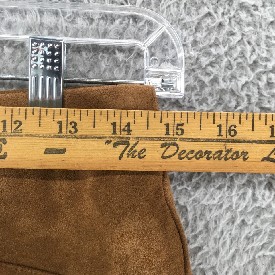 Minifalda Abercrombie & Fitch línea A para mujer 6 marrón informal cremallera lateral mosca Foto 3 de 4