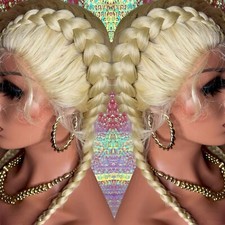 braided synthetic lace front wig